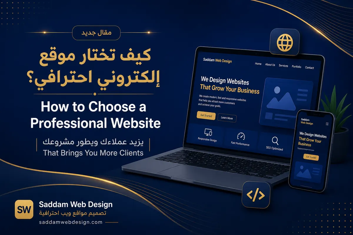 كيف تختار موقع إلكتروني احترافي يزيد عملاءك؟